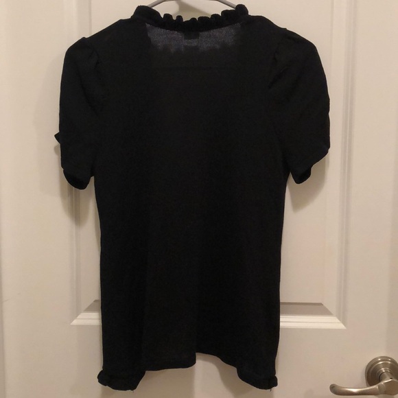 Black Ruffled Sweater - Picture 4 of 4